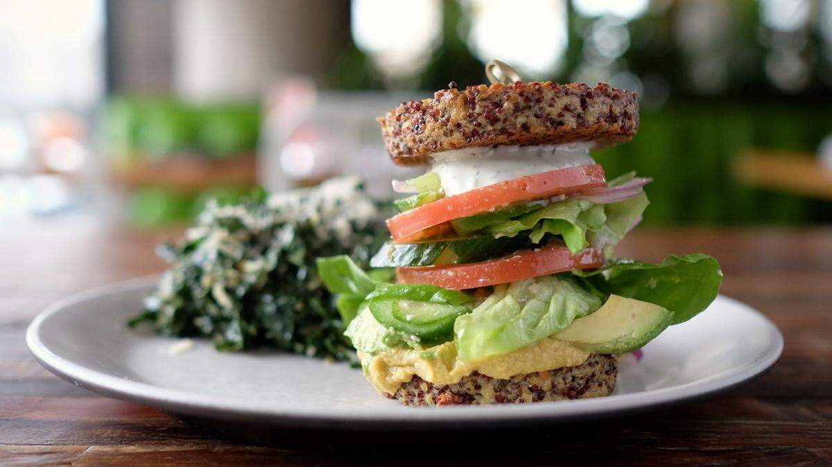 The Inside Out Quinoa Burger is one of the specialties of True Food Kitchen, which is coming to Kendall.