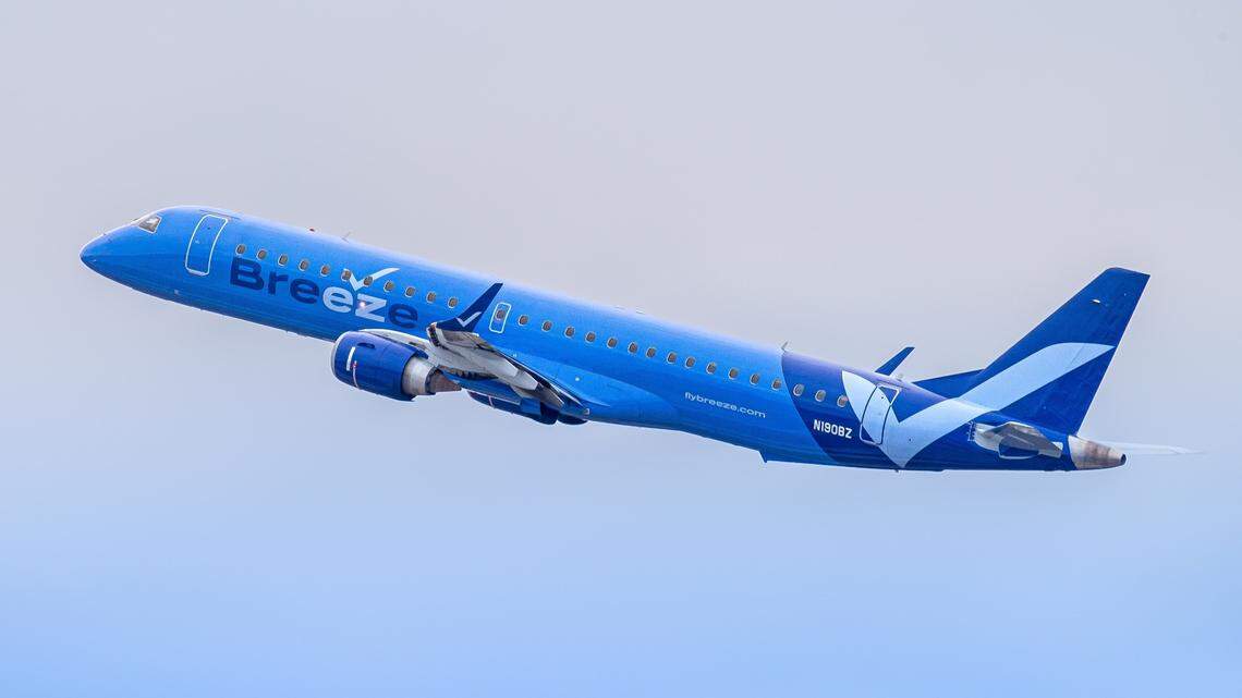 A Breeze Airways flight from Orlando to Providence made an emergency landing in Jacksonville when an arguing couple on the flight said “bomb,” the airline said.