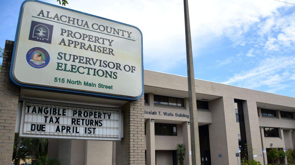 The Alachua County Supervisor of Elections office in Gainesville, Fla., on Wednesday, March 30, 2022.