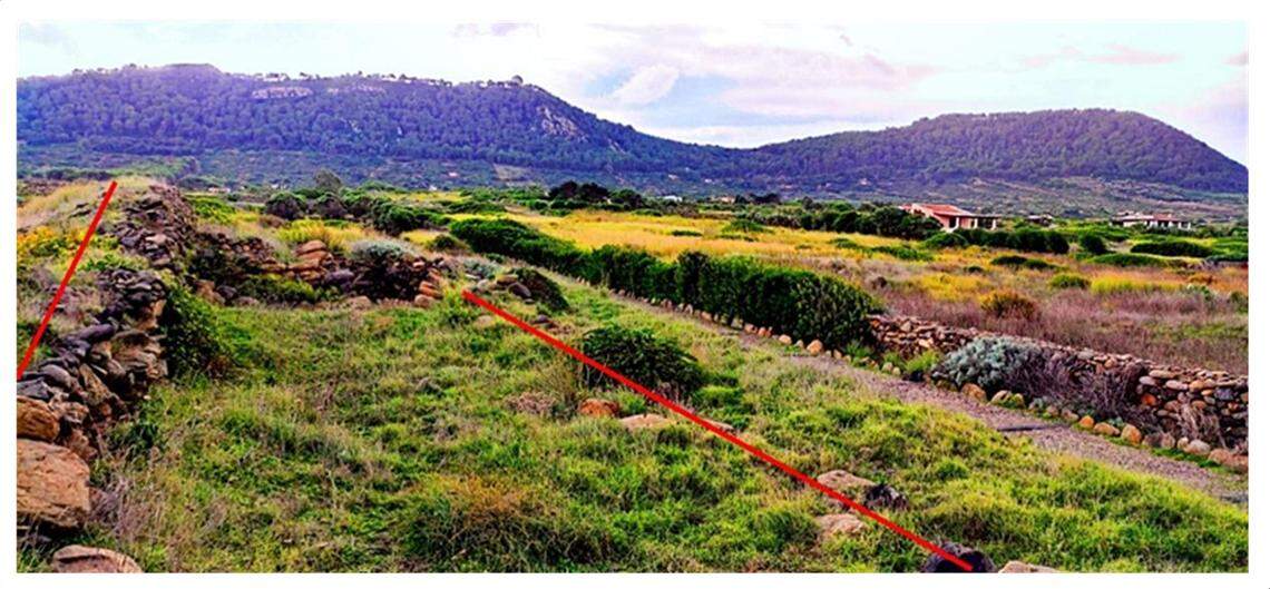 A graphic shows the interior wall on the left and the remains of the exterior wall on the right.