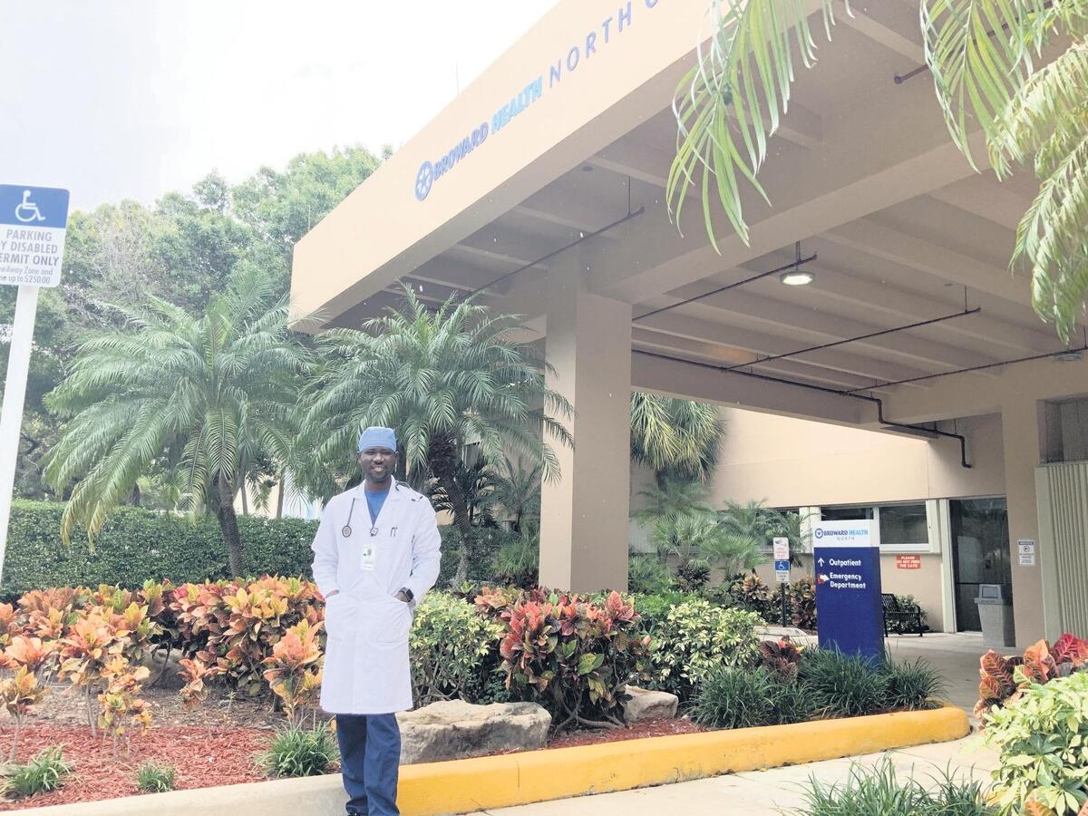 Arens Alexis, the manager of respiratory therapy at Broward Health North.
