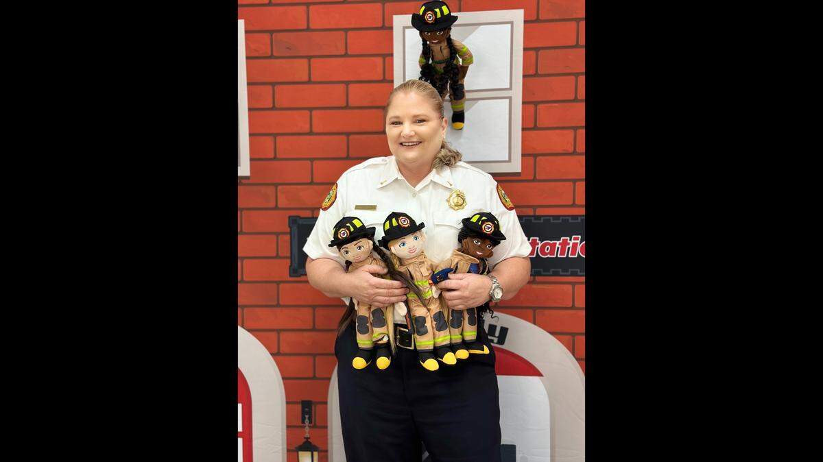 Tina Guiler, a Miami-Dade Fire Rescue lieutenant, created the Triple F plush dolls to show girls they can become firefighters when they grow up.