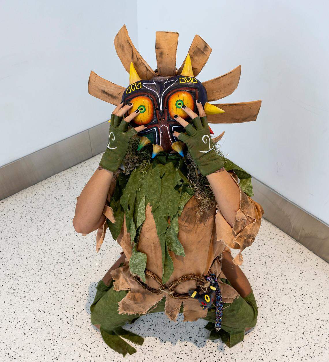 Liam Timana, 24, cosplays as Skull Kid from The Legend of Zelda: Majora’s Mask during Florida Supercon 2024 at the Miami Beach Convention Center on Saturday, July 13, 2024, in Miami Beach, Fla.