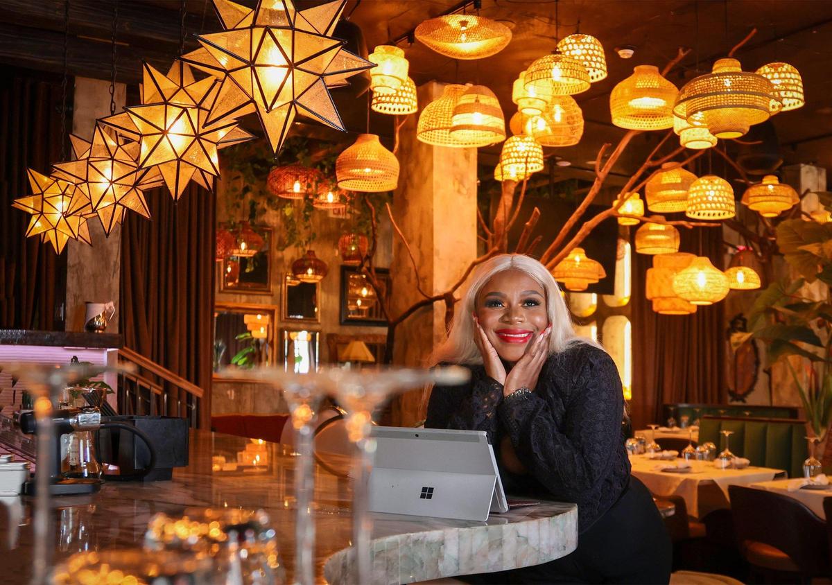 Kathia Joseph, a Haitian businesswoman raised in France, is photographed at Casa Matilda, the Tulum-inspired contemporary Mexican restaurant she operates in South Beach.t on Wednesday, February 27, 2025.