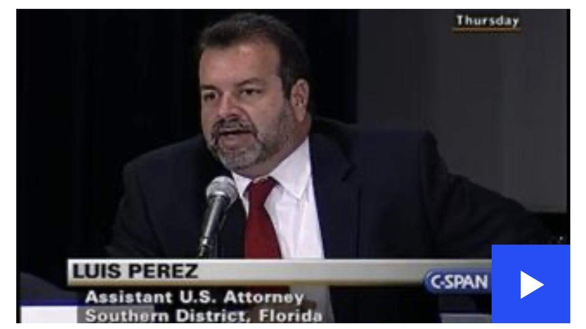 Assistant U.S. Attorney Luis Perez