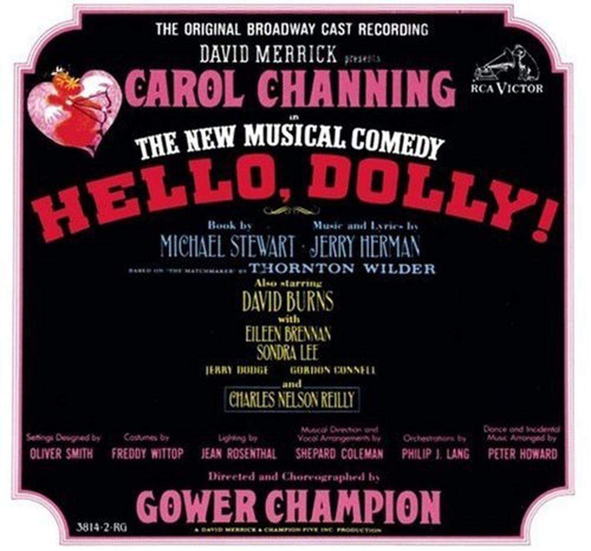 “Hello, Dolly!” cast album with Carol Channing in 1964. Songs by Jerry Herman. 1964