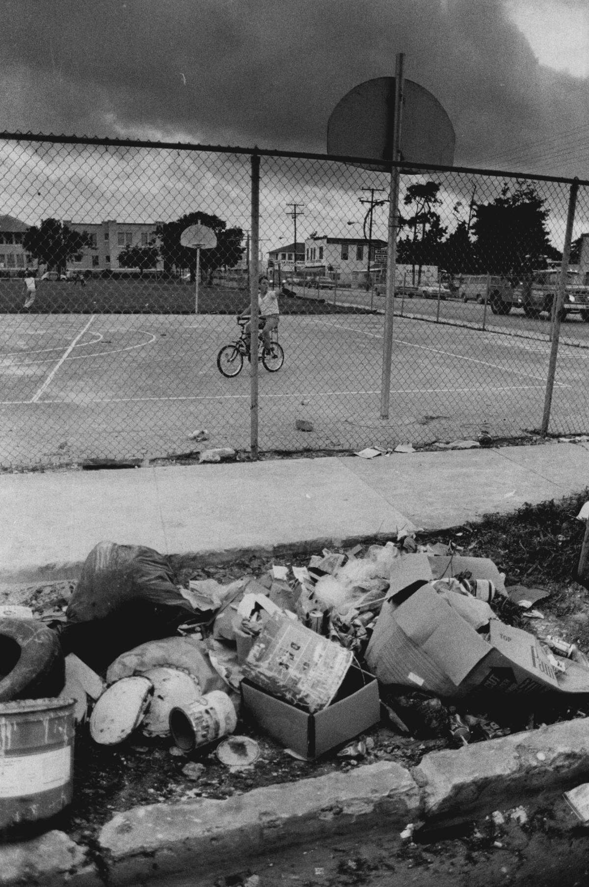 A playground on at 32nd Street and Second Avenue in Wynwood.