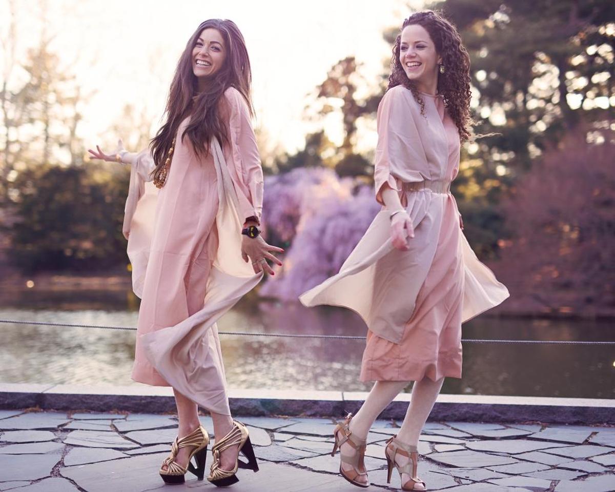 This sister-sister fashion team Shaindy Backer, left, and Chaya Rockford are changing the image of modest clothing.