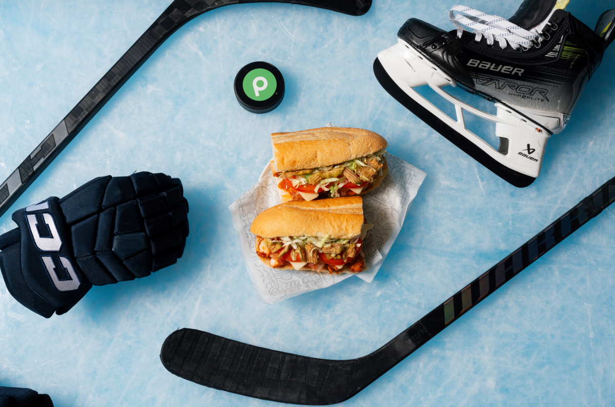 The new Publix Panthers Sub sports hot honey chicken tenders, bacon, crispy fried dill pickles and your choice of cheese. The sandwich is available at Publix delis and at tailgate events at the Amerant Bank Arena in Sunrise on Saturday night game days.