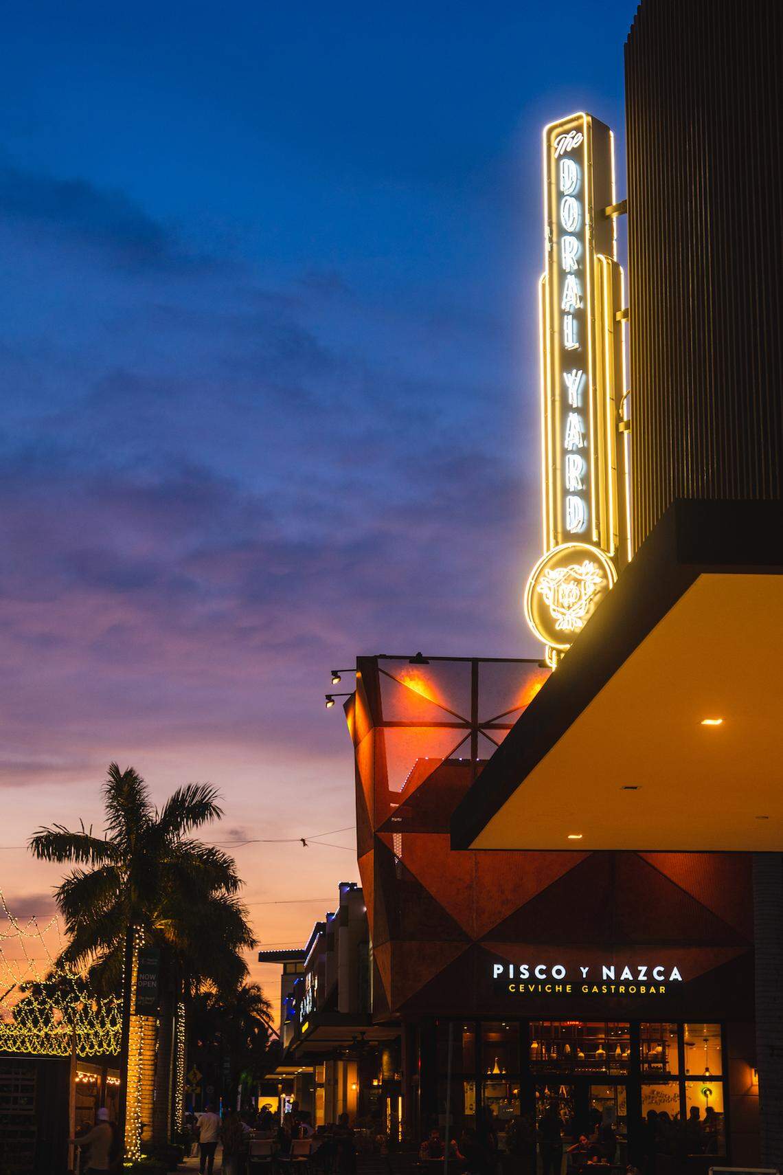 The Doral Yard has opened as a daytime and nighttime food and entertainment venue in Downtown Doral.