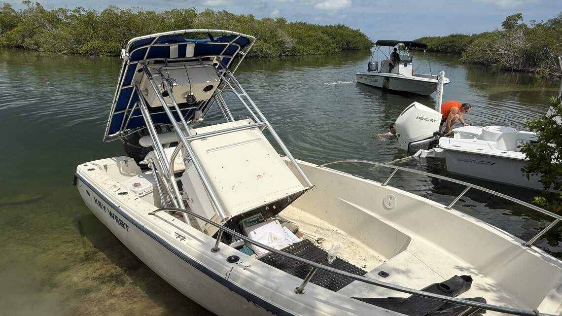 Boat crashes in Florida Keys channel. One woman was hospitalized, MCSO said