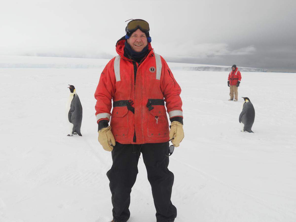 In his studies about oceans and carbon, Dennis Hansell has spent time with emperor penguins who live their entire lives on Antarctic ice. Hansell was recently elected a Fellow of the American Association for the Advancement of Science.