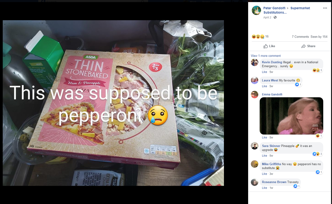 Does anybody like Hawaiian Pizza? Not this shopper.