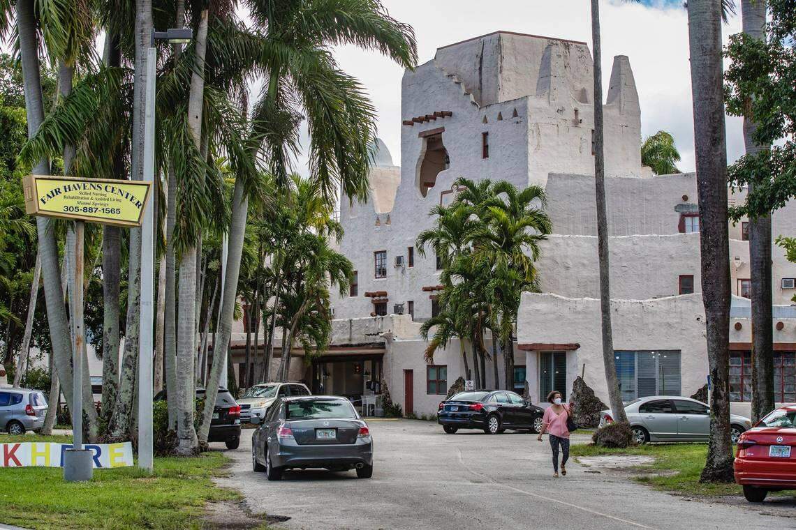 Fair Havens nursing home in Miami Springs, where 52 residents died of COVID-19.