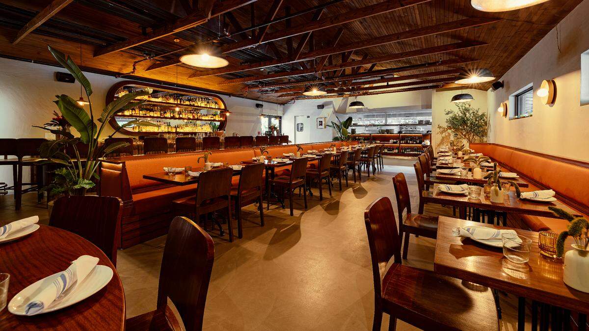 The new interior of Macchialina Italian restaurant in Miami Beach, which just revealed a renovation and expansion.