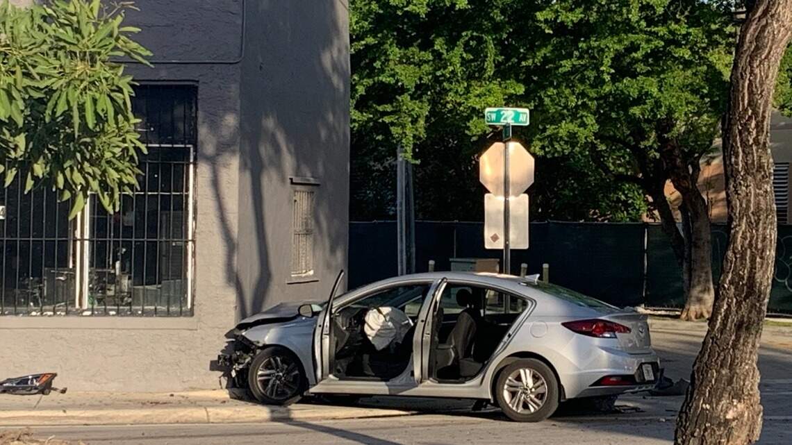 A Miami carjacking ended in car vs. building near a Publix, police say