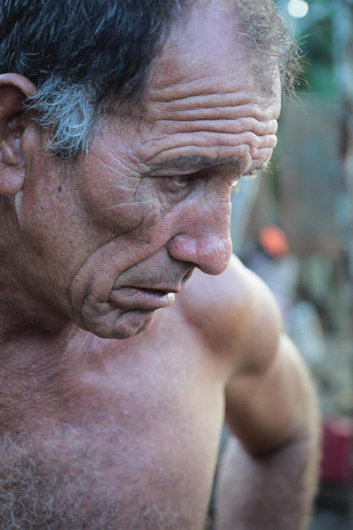 Pita, a fisherman, says he will never leave Cajio Beach, Cuba.