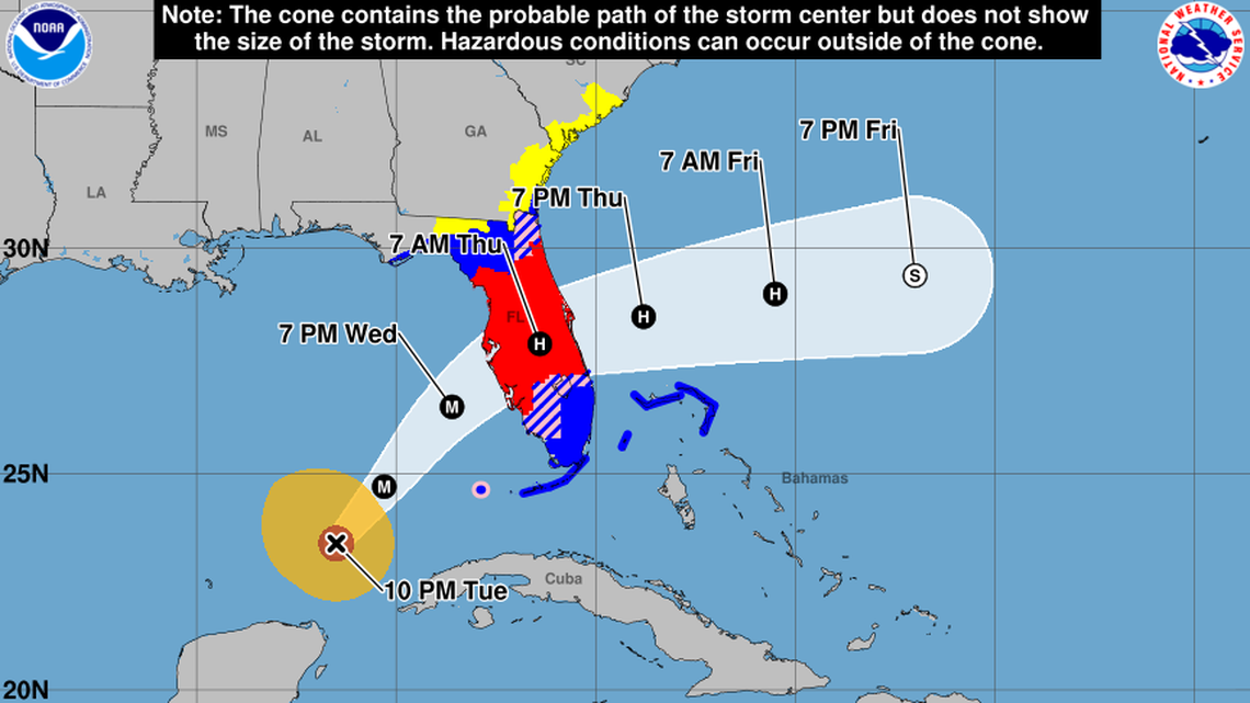 As Hurricane Milton roars toward Florida, forecasters say it’s likely to hit as Cat 4