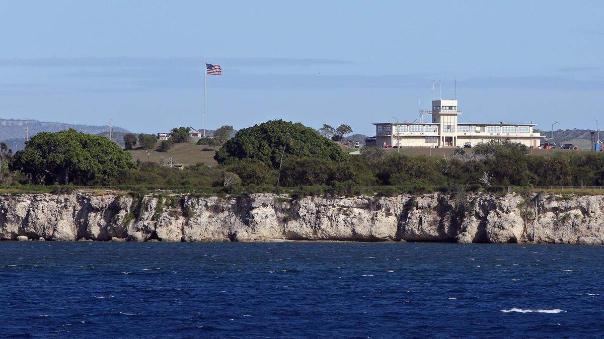 La sala del tribunal original en la base naval de Estados Unidos en Guantánamo, Cuba