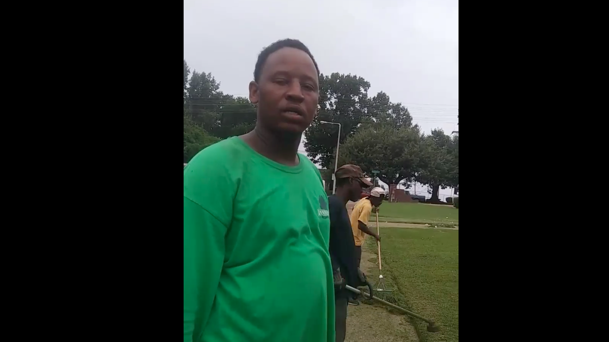Innovative Lawn Solutions and Nicholas McGhee apologized after a video showed the man who mowed Verda Lowe’s front yard in Memphis, Tennessee, with a huge ‘X’ because he said she owed him $35. McGhee offered to give Lowe free lawn work for a year.