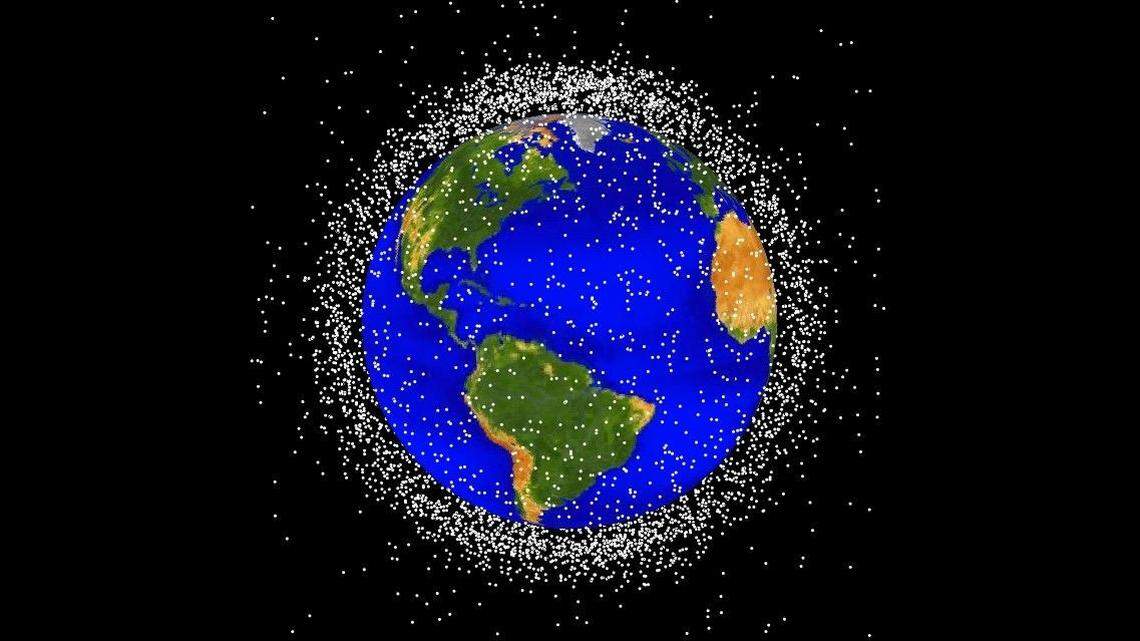 More than 27,000 pieces of “space junk” are tracked by the Department of Defense’s global Space Surveillance Network sensors, NASA says.