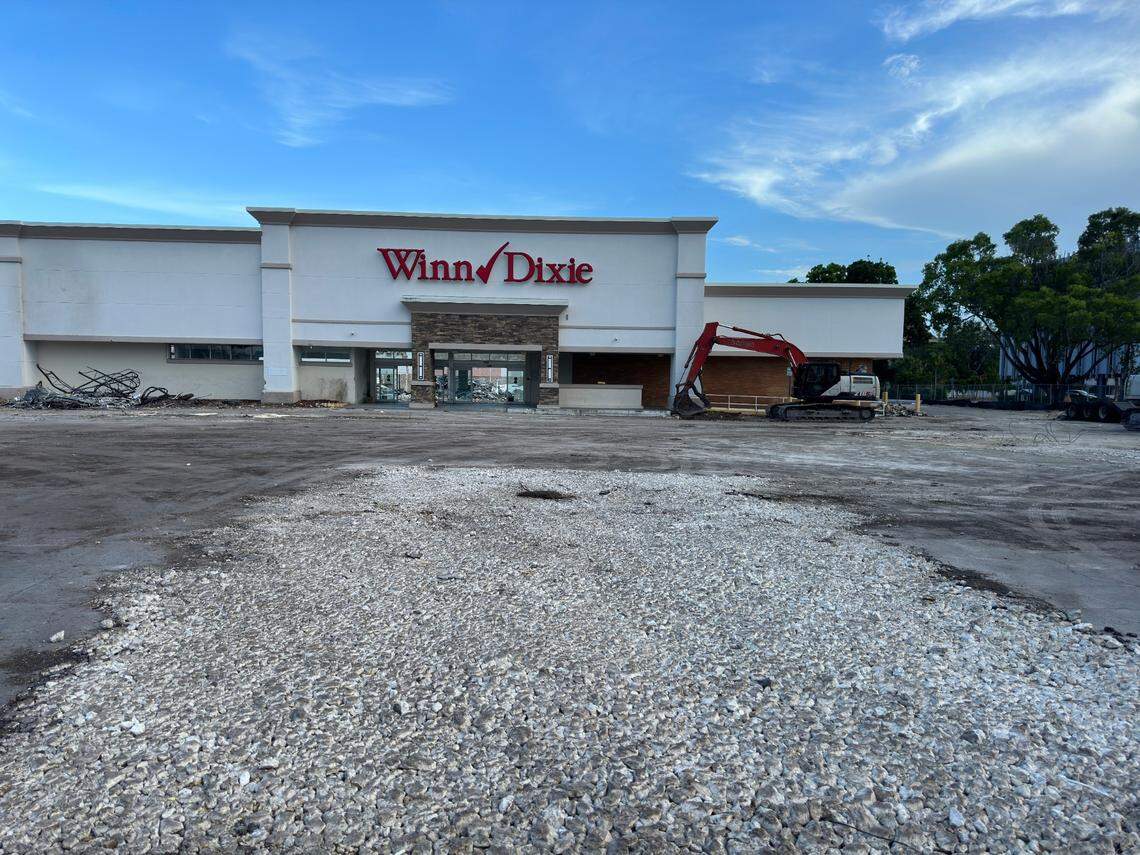 The Winn-Dixie at 5850 SW 73rd St. in South Miami was being torn down on July 21, 2023, to make way for a proposed apartment complex. The grocery store was in the neighborhood since 1962.