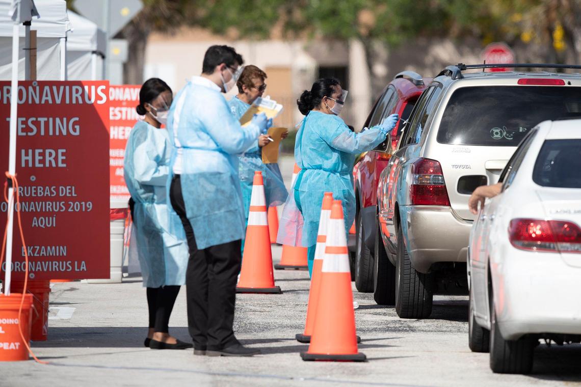 Community Health of South Florida Inc. (CHI) began “drive-through” testing for the coronavirus at Doris Ison Health Center, 10300 SW 216th St., on March 18, 2020.