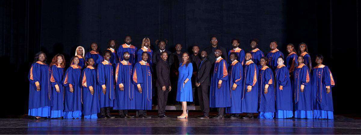 Florida Memorial University’s Chorale, pictured here, will perform at the College Football National Championship game in Miami Gardens on Monday.