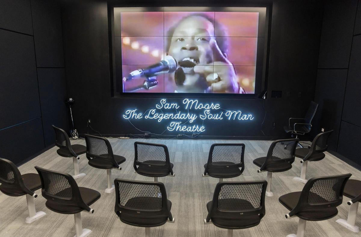 A general view of the Sam Moore: The Legendary Soul Man Theatre at the Lee Caplin School of Journalism & Media at Florida International University Biscayne Bay Campus on Friday, Nov. 17, 2023, in North Miami, Fla.