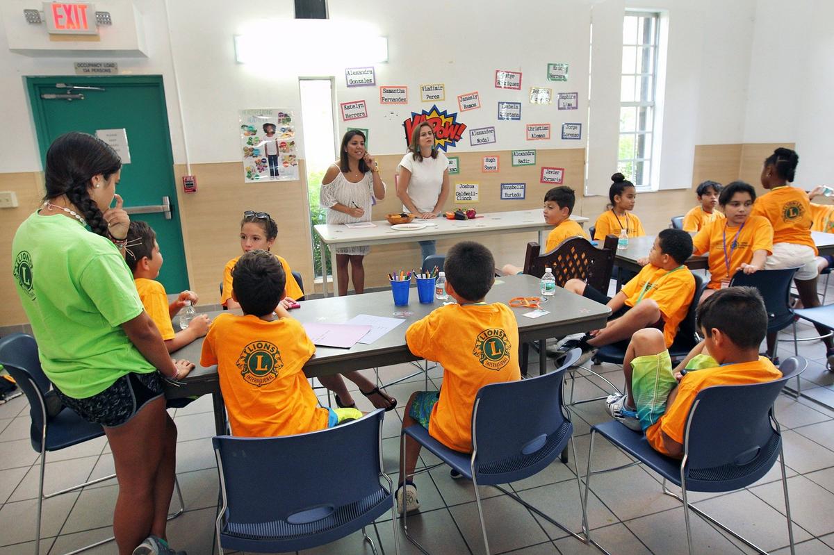 Nicklaus Children's Hospital kicks off a weeklong overnight camp for children with diabetes. Here they show an example of a fruits and vegetables which aids digestion, boosts the immune system, are rich in antibacterial and antifungal properties and helps improve the rate of metabolism in the body by lowering blood sugars on Monday, July 9, 2018