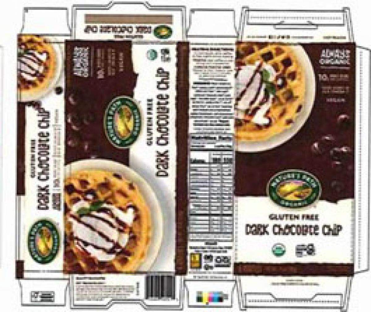 Nature’s Path Organic Gluten Free Dark Chocolate Chip waffles