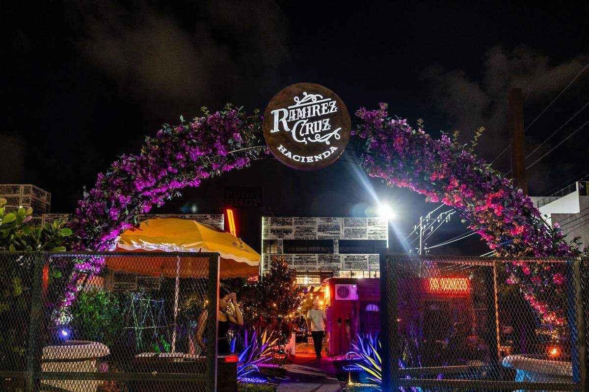 The entrance of Hacienda Ramirez Cruz in Wynwood.