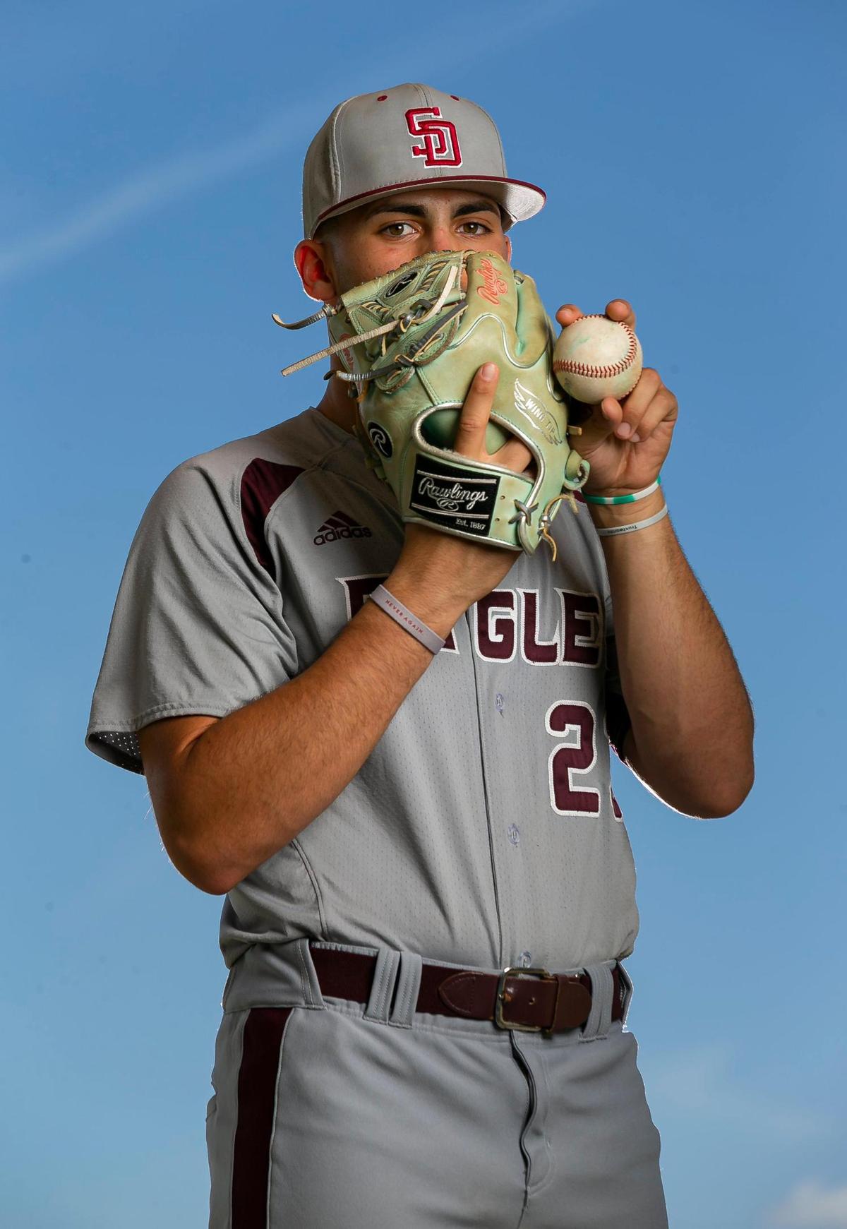 Broward Baseball Pitcher of the Year Chris Arroyo is photographed at Brian Piccolo Park in Cooper City, Florida on Friday, May 27, 2022.