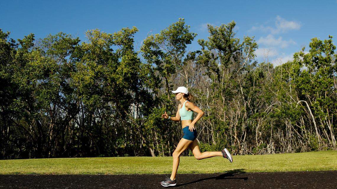 A pain in the back of your thigh when running can either be related to the hamstring muscle or a combination of a lumbar disc injury and arthritic narrowing of the spinal canal, resulting in nerve root compression and sciatic nerve symptoms. 