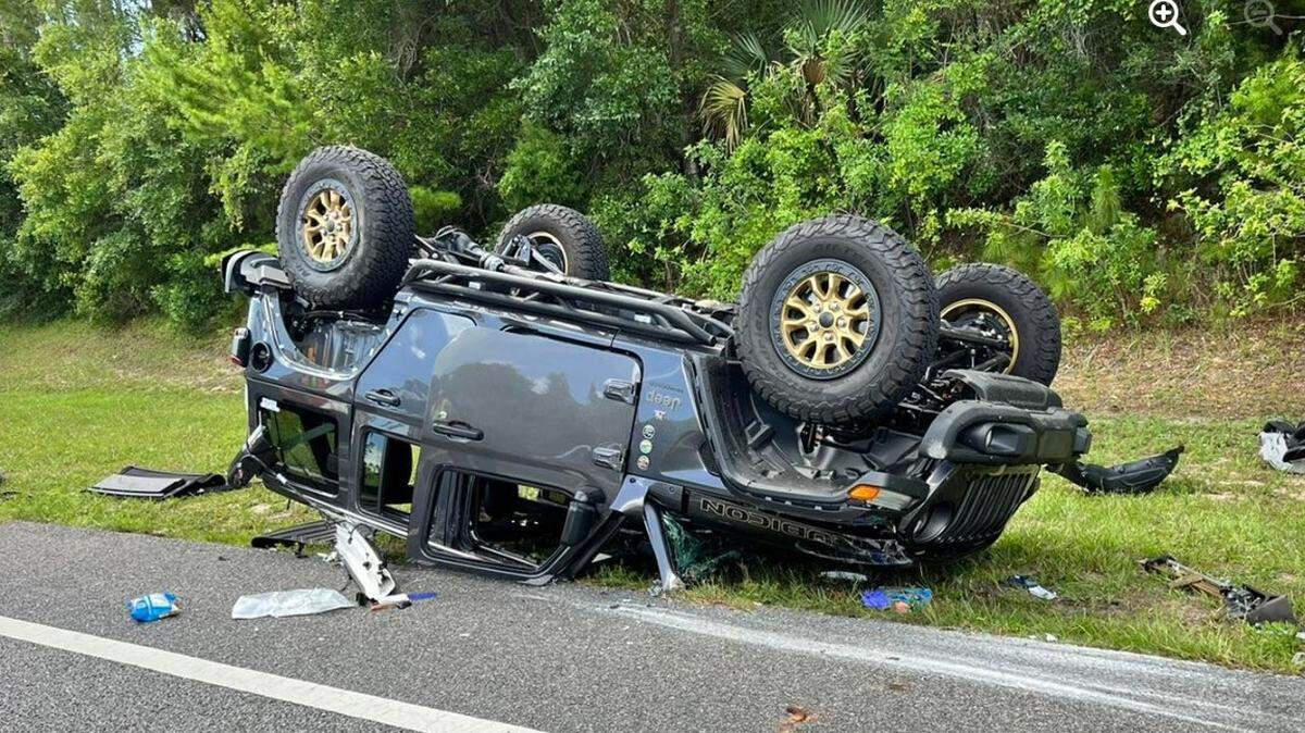 Overturned jeep/Flagler Beach Fire Department