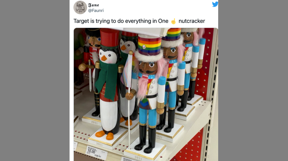 A gay pride nutcracker sold at Target is selling out at many stores and online.