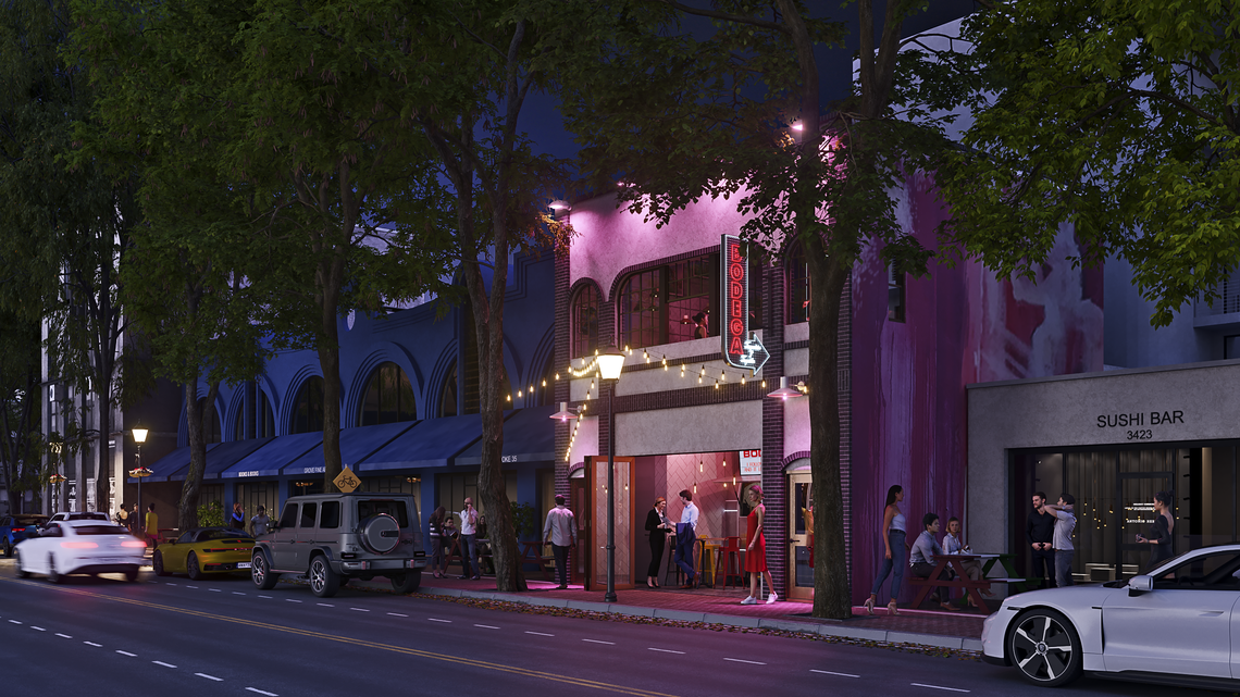 A rendering of the new Bodega Taqueria y Tequila coming to Coconut Grove.