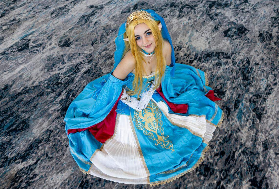 Amanda Edwards-Berlingeri, 24, cosplays as Zelda from The Legend of Zelda: Breath of the Wild during Florida Supercon 2024 at the Miami Beach Convention Center on Saturday, July 13, 2024, in Miami Beach, Fla.