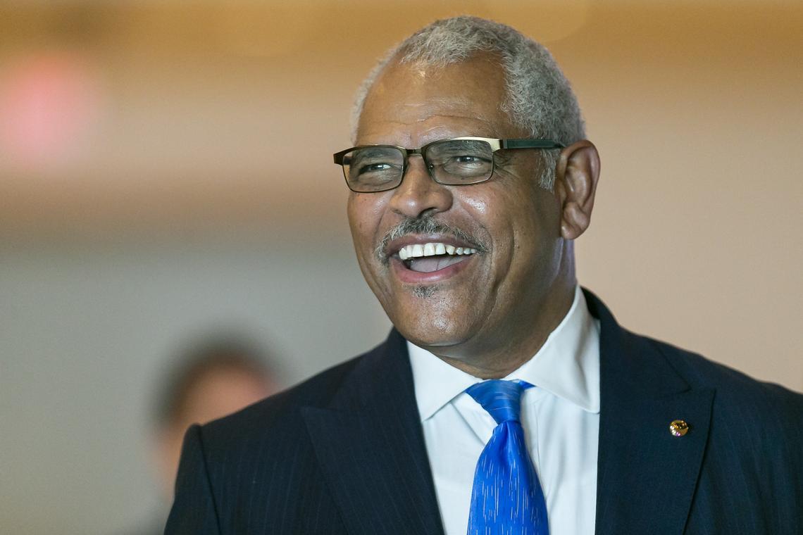 Arnold Donald, CEO of Carnival Corporation, attends the International Career and Business Alliance Diversity & Inclusion Conference at the Diplomat Beach Resort in Hollywood, Florida on Saturday, September 28, 2019.