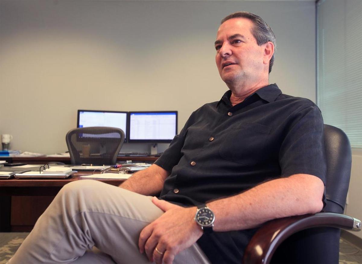 Douglas Parker, president and CEO of The Parker Company, at the headquarters at 6205 Blue Lagoon Dr. in Miami.