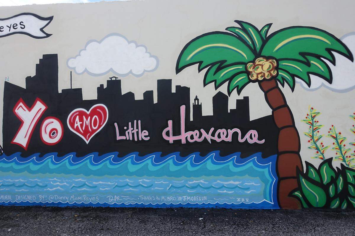 A mural in Little Havana.