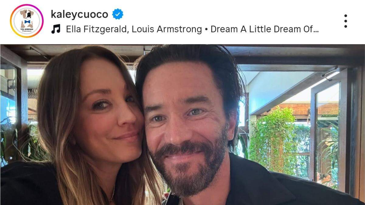kaley cuoco and fiance tom pelphrey