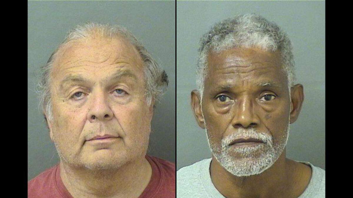 Advantage Rooter, a septic and grease trap service based in West Palm Beach, dumped tons of raw sewage without the county’s permission, West Palm Beach police said. Thomas Fucarile, the owner, (left) and Lavoris Grisby, a driver, (right) were arrested and charged.