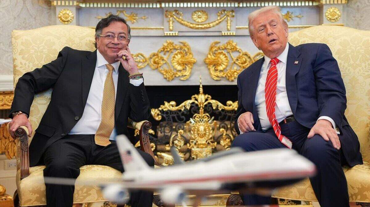 El presidente Donald Trump recibió el martes 3 de febrero a su homólogo colombiano Gustavo Petro en la Oficina Oval de la Casa Blanca, un encuentro precedido por algunos tensos episodios en las relaciones entre ambos
