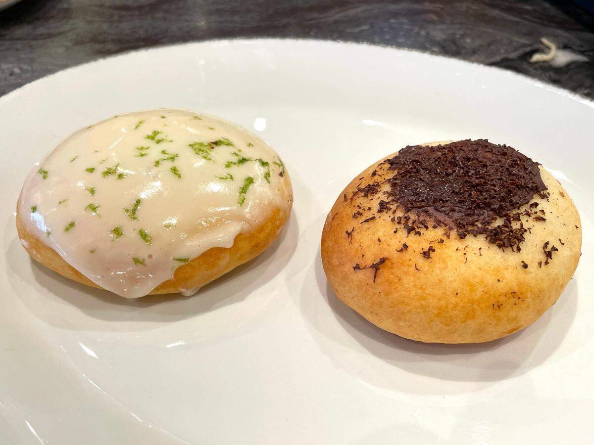 Pandebono de lima y Nutella de Tintto by Trubutto en el salón de comida Shoma Bazaar.
