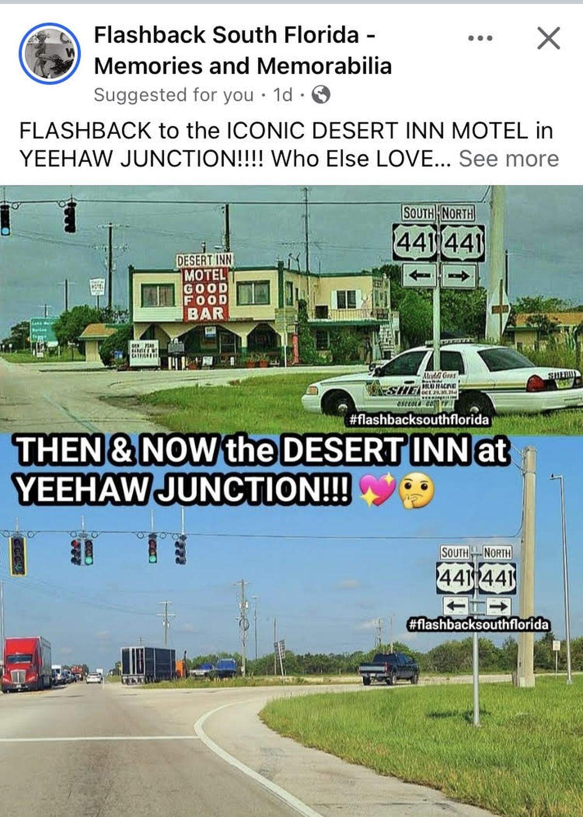 Desert Inn site, before and after.