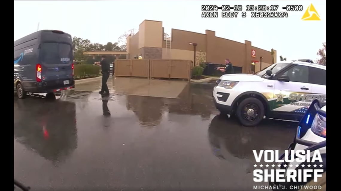 A man took an Amazon delivery truck on a joyride for 20 miles because he was lost in a neighborhood and needed to get out, he told Florida police.