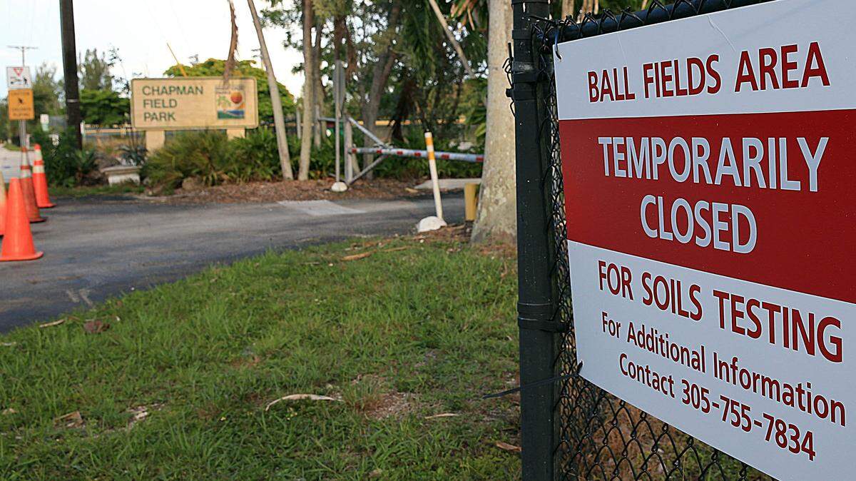 Chapman Field Park in Coral Gables is photographed in a 2014 file photo. The baseball complex has been closed for four years after high levels of arsenic were found in the baseball fields’ soil.