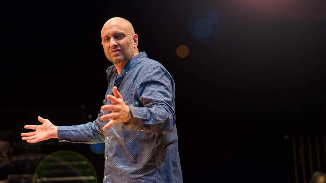 Carbonell Award winner Gregg Weiner plays a man recounting the joys of life in the face of darkness in Zoetic Stage’s production of ‘Every Brilliant Thing.’