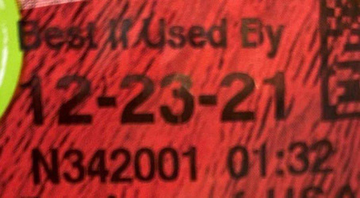 A bagged salad product code from Dole’s Bessemer City, North Carolina, facility